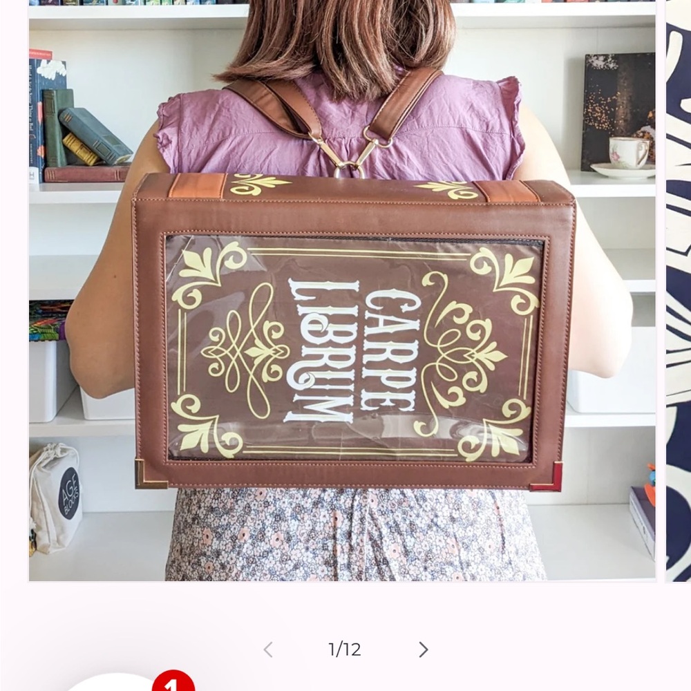 NWT Rainbow space unicorn- Academia Brown Bookish Ita Bag